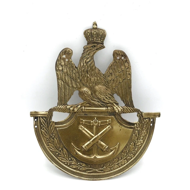 PLAQUE DE SHAKO DU 9ème REGIMENT D'ARTILLERIE, MONARCHIE DE JUILLET
