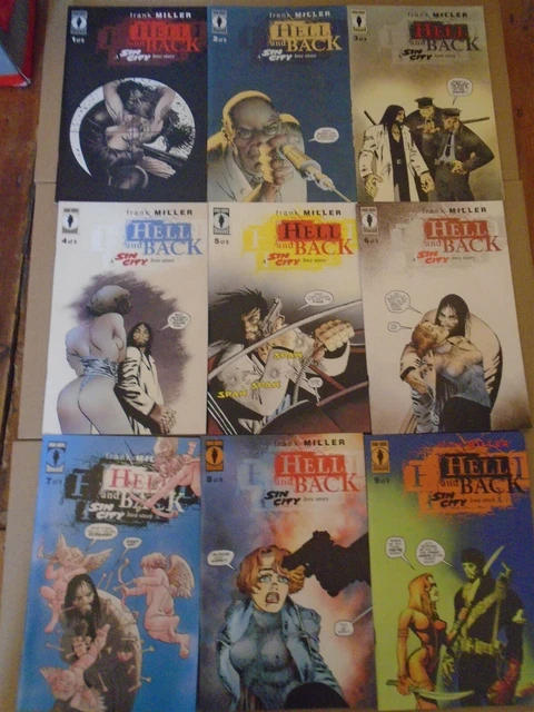 SIN CITY : HELL AND BACK #1 2 3 4 5 6 7 8 9 Frank Miller Dark Horse 1999 all NM