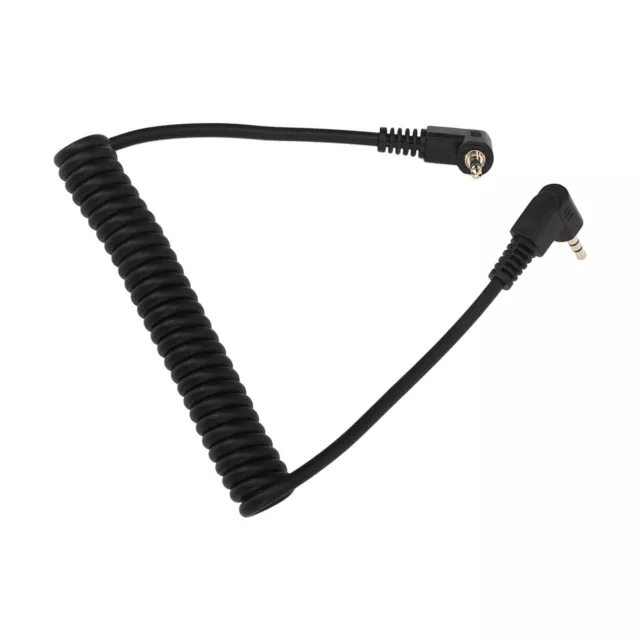 Flash Sync Cable 2.5mm Male To Male Coiled Cord For Camera EM Series