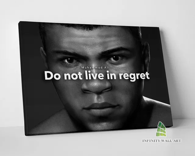 Muhammad Ali Inspirational Quote Canvas Art Boxing Sport Wall Print Picture-E277