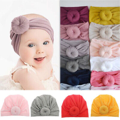 Neonato Neonato / Bambini Toddler Head-wrap Turbante Headband Hat Bow Headdress Headbands