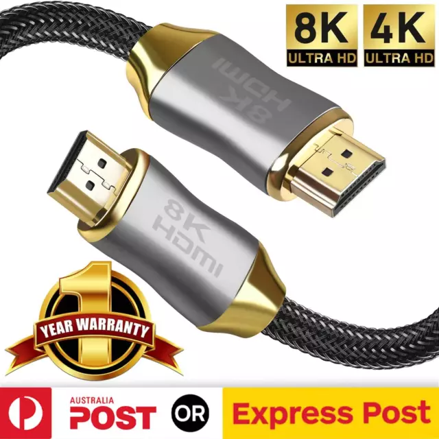 Premium HDMI Cable V2.1 V2.0 8K 4K Ultra HD XBOX PS4 PS5 TV High Speed HEC ARC