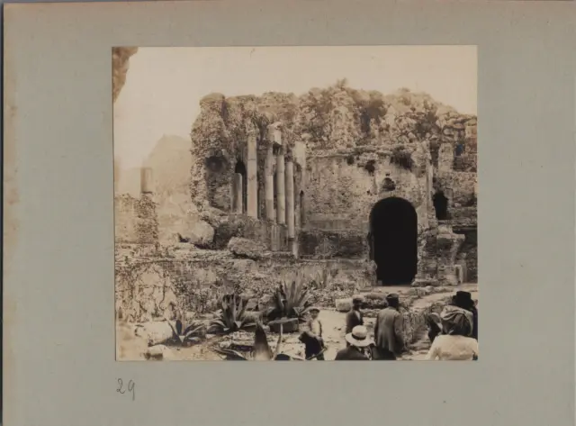 Italie, Taormina, Intérieur du Théâtre Vintage print, tirage d&#039;époqueColl