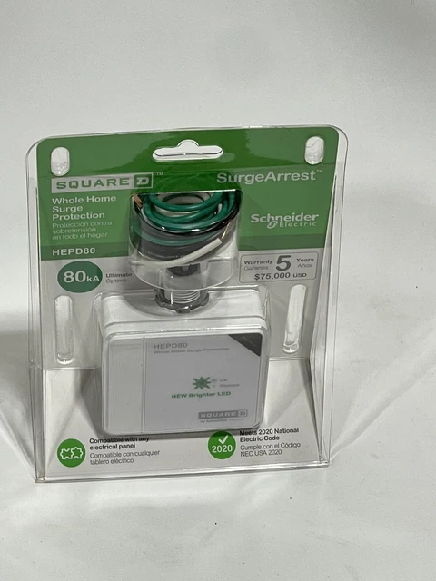Square D by Schneider Electric HEPD80 Home Electronics Protective Device NEW