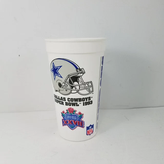 1993 Dallas Cowboys Super Bowl Xxvii ~ Stadium Plastic Cup ~ Coca Cola