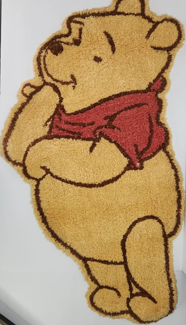 Disney Winnie The Pooh Nursery Accent Rug HTF Vintage 2002 Pooh Shaped Carpet