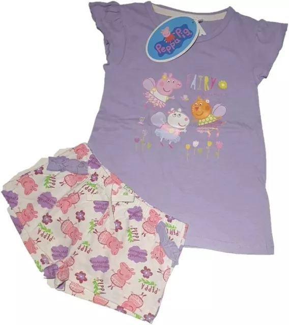 Peppa Pig Shorty Schlafanzug  Shortama Pyjama Mädchen Gr. 98/ 104