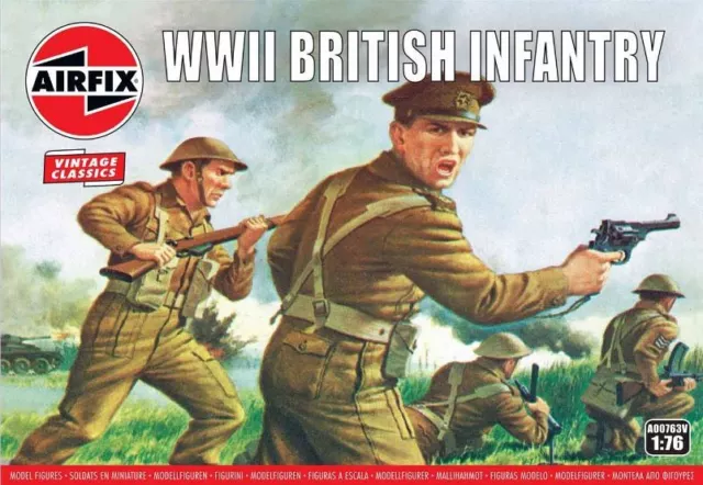 Miniature Soldats Model Kit Modélisme Dioramas Airfix WWII British Infanterie