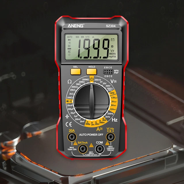 Handheld NCV Multimeter Digital Multimeter AC/DC Voltage Tester Electrical Tools