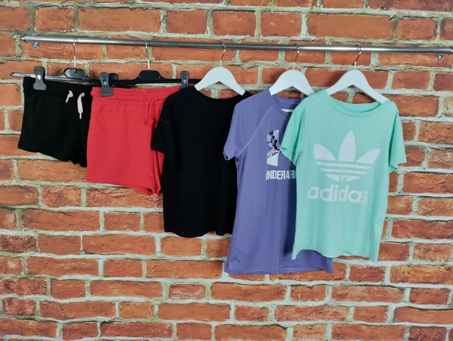 Girls Bundle Age 8-10 Years Underarmour Adidas Etc Sweat Shorts Tee Active 140Cm
