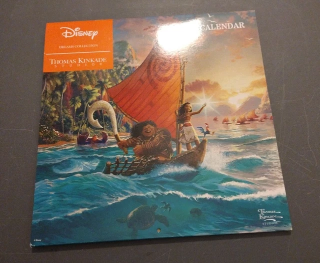 DISNEY 2024 WALL Calendar Thomas Kinkade Dreams Collection FullSize 12