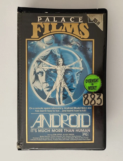 ANDROID [VHS] PALACE Films Ex-Rental Video Tape Big Box Clamshell Sci ...