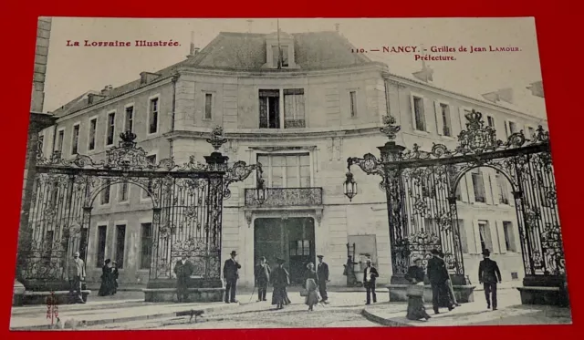 Cpa Postcard 1910-1920 Nancy Grilles Jean Lamour Prefecture Lorraine