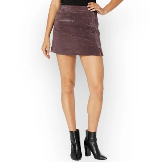 BlankNYC brown suede skirt size 25