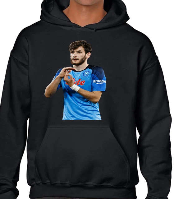 Felpa Uomo Bambino Kvaratskhelia Napoli Calcio Sport Cuore Napoletano Passione