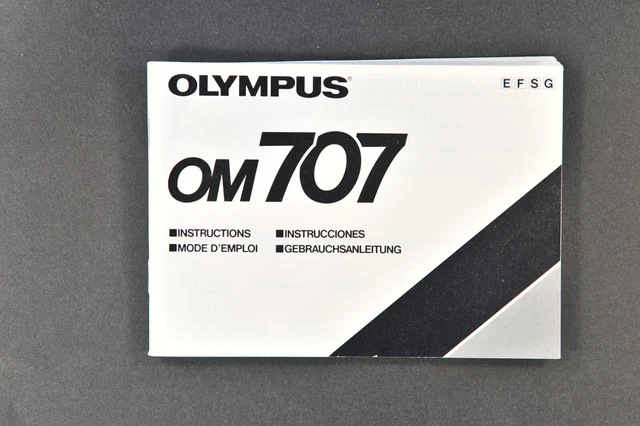 Olympus OM 707 Bedienungsanleitung (4-sprachig)