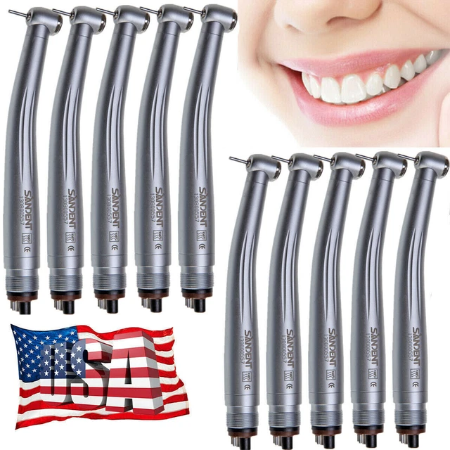 10pcs NSK PANA MAX Style Dental High Speed Handpiece Push Button 4 Holes EXA