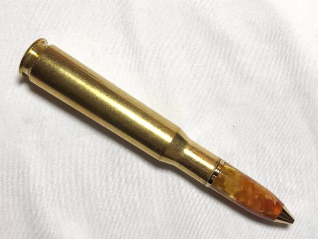 50 Cal Machine Gun Bullet Pen In Orange Crush Acrylic 2600 Picclick