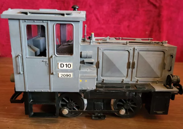 LGB 2090 D10 Diesel Switcher Locomotive 0-4-0 G Scale VTG Not Tested Gray