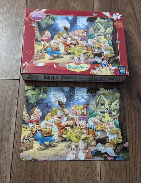 DISNEY SNOW WHITE & The Seven Dwarfs 100 Piece Puzzle Complete £3.99 ...