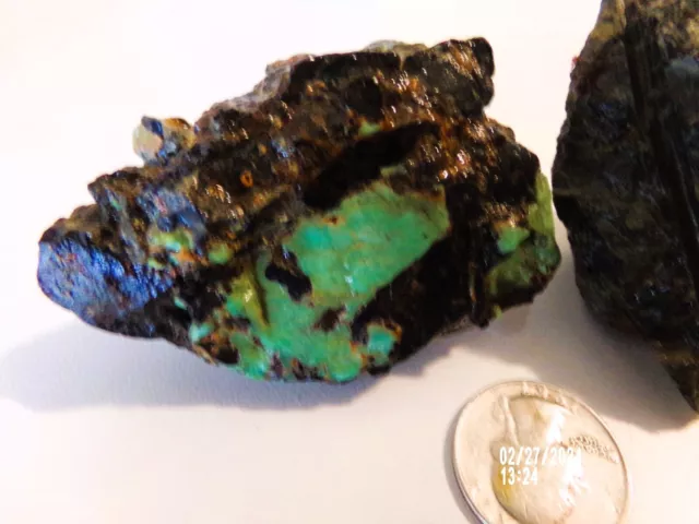 Crescent Valley Northern Nevada Turquoise Lime Greens w/Red  Matrix 229g 3