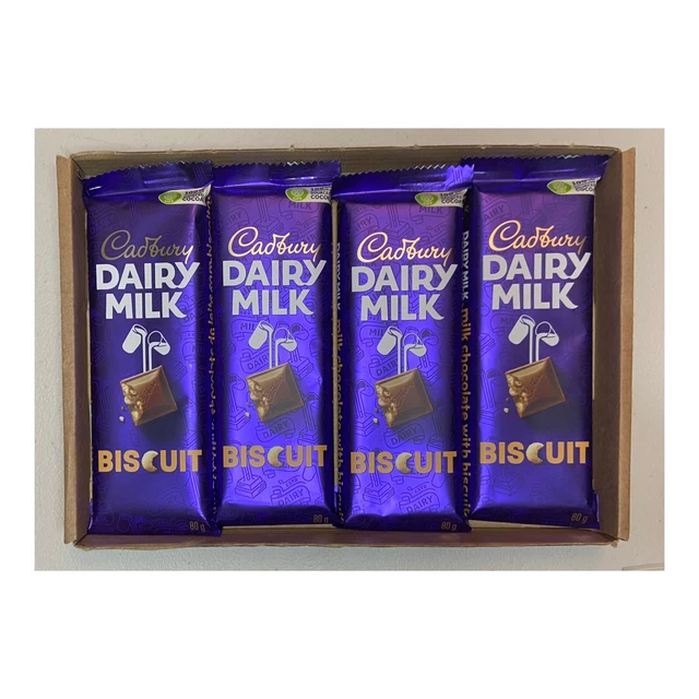 *NEW* CADBURY DAIRY Milk Biscuit Chocolate Bar Hamper RARE Birthday
