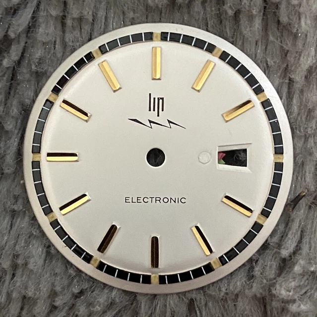Cadran Neuf Pour Montre LIP Electronic R27 - Diamètre 29,27 Mm - Pièce De Rechange Neuve Sans étiquette