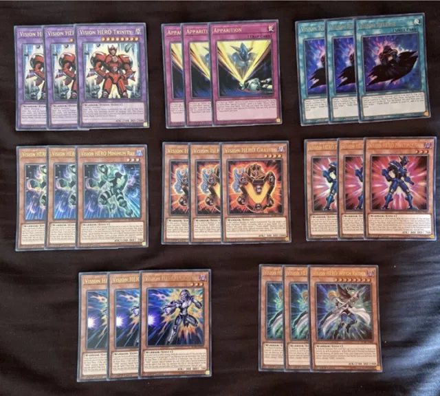 Yu-Gi-Oh! 24 Card Vision Hero Deck Core All Holo - BLHR 1st Edition NEW