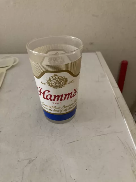 Vintage Hamms Beer Glass