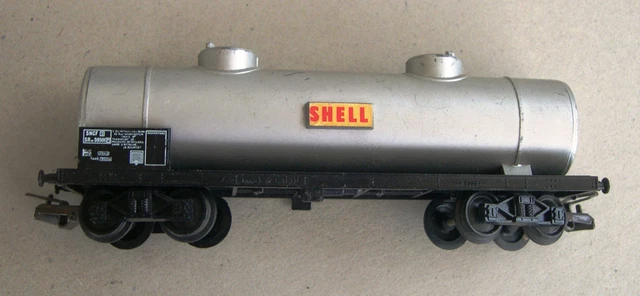 VB ? MAQUETTE WAGON CITERNE A BOGIES SHELL