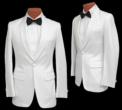 Boys After Six White Tuxedo Dinner Jacket Shawl Lapels Wedding Prom Size 14
