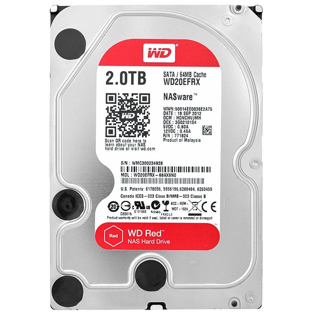 Disque Dur Western Digital Red Plus – 8 To – WD80EFBX – Occasion