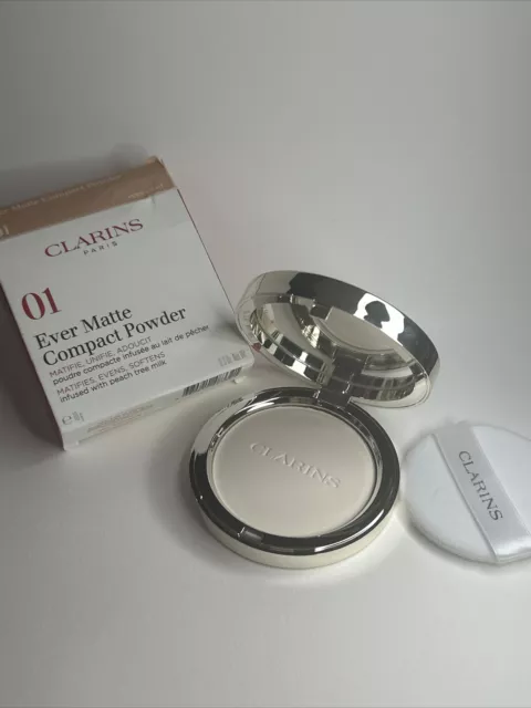 Clarins Ever Matte Compact Powder 01 Very Light Brand New