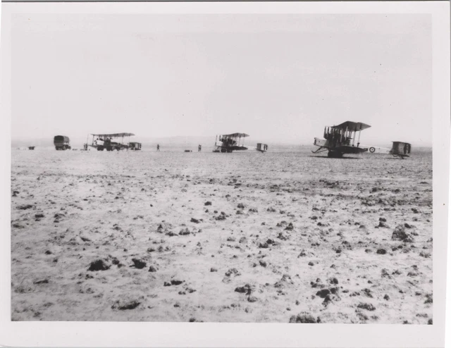 Vickers Vimy At Ziza Palestine Vintage Photo Royal Air Force Raf