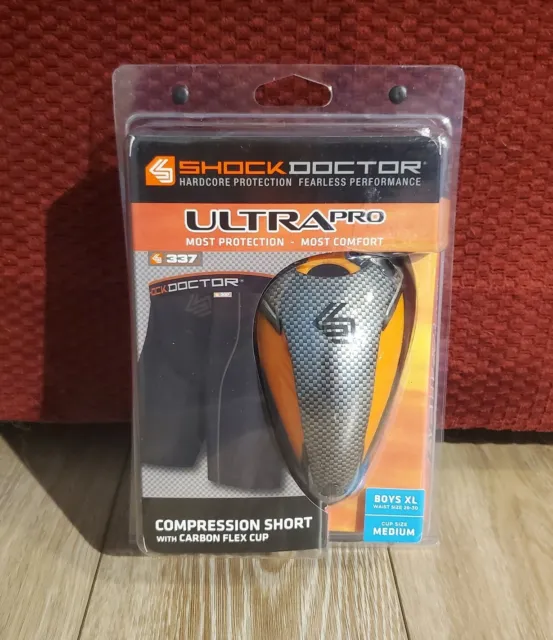 SHOCK DOCTOR ULTRA Pro Compression Short with Ultra Carbon Flex Cup Mens  Small $9.00 - PicClick