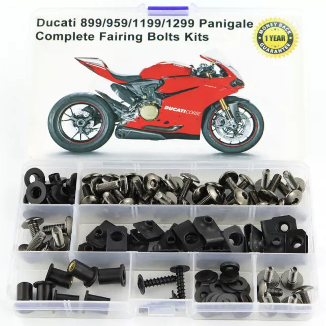 Fairing Bolt Kit Bodywork Screws Fit For Ducati 959 1199 1299 Panigale Titanium