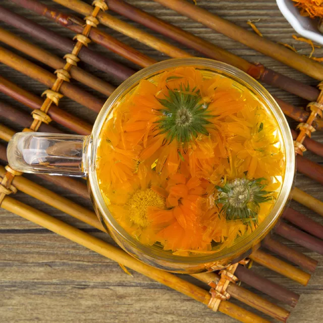 Flower Tea Thé De Souci Chinois Tisane Aux Fleurs Femelles Calendula Officinalis 2