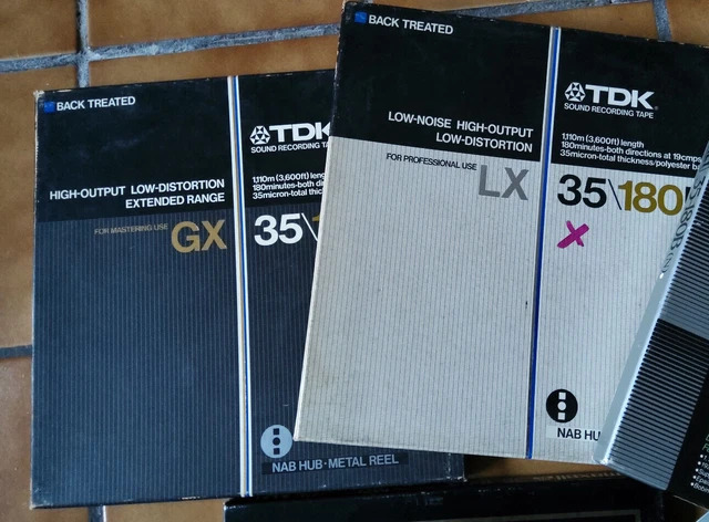 TDK GX-35/180B Nastri su Bobina di Metallo - 2 Pezzi