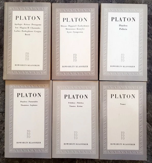 Platon Sämtliche Werke Rowohlts Klassiker der Literatur und der Wissenschaft, Gr