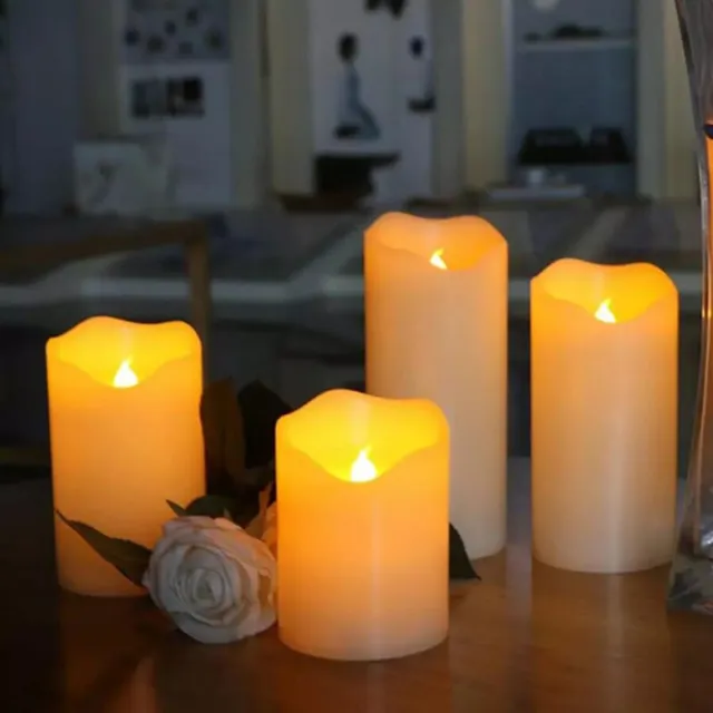 Candele a LED senza fiamma a lume di candela a batteria per decorazioni nuziali