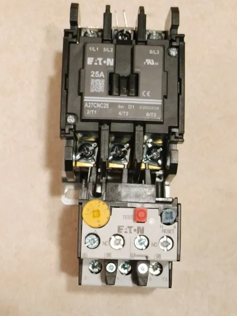 Eaton A27CNC25 CONTACTOR AND OVERLOAD