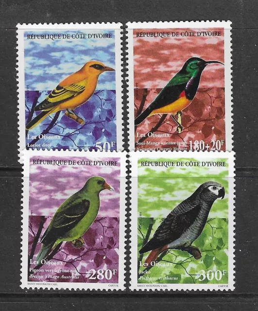 Ivory Coast Birds set of 4 MINT NH