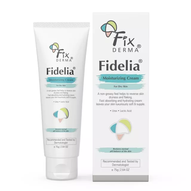 Crème hydratante quotidienne Fixderma Fidelia pour peau sèche et gercée 75 g