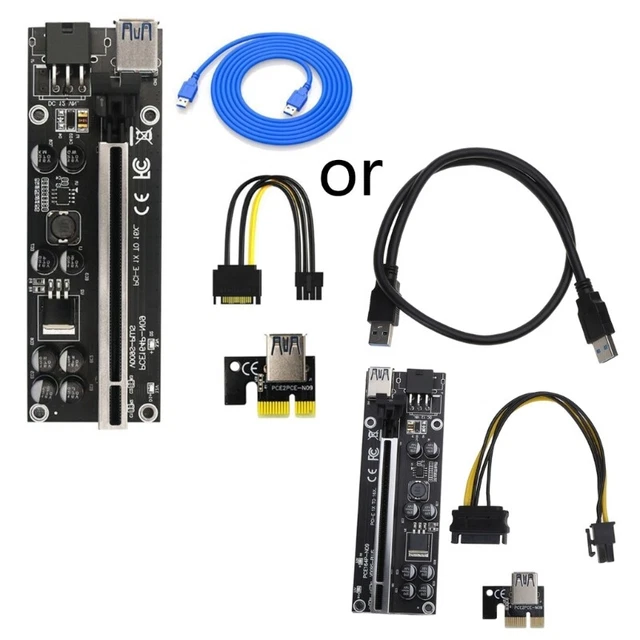 PCI-E 1X 4x 8x 16x Extender Adapter Card PCI E Graphics Card Usb3.0 Adapter Card