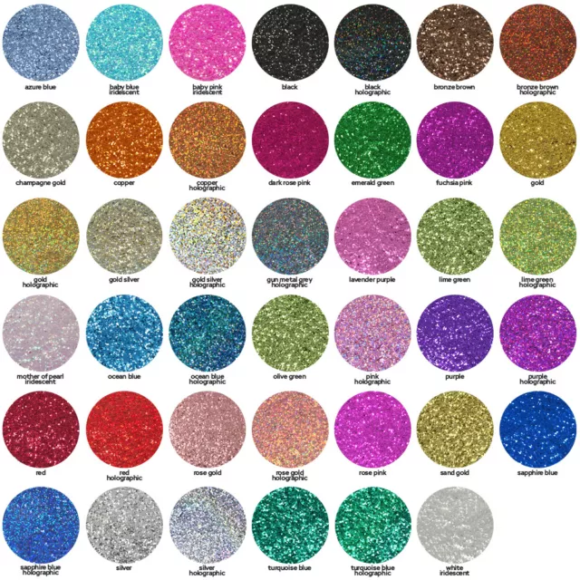 Cosmetic Chunky Glitter Mix Nail Face Body Eye Rainbow Iridescent Festival 1/40 3