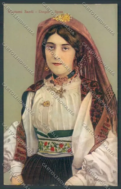 Nuoro Costumi Sardi Dorgali cartolina ZG0528