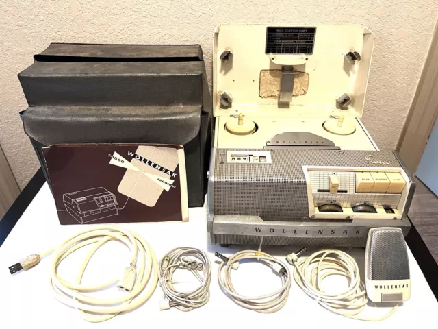 VINTAGE WOLLENSAK T-1440 Reel To Reel Tape Recorder Working $49.98