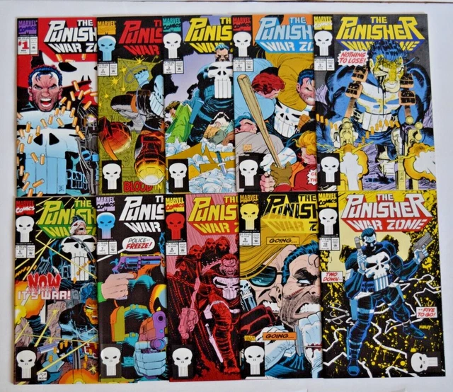 Punisher War Zone (1992) 39 Issue Comic Run #1-41, Annuals 1&2 Marvel Comics