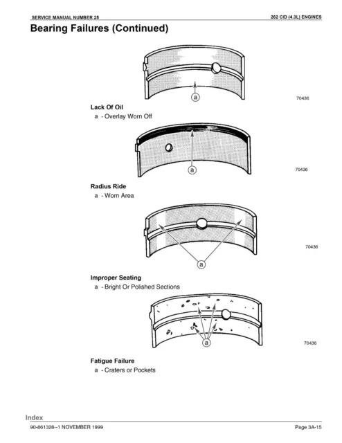 Mercruiser Mercury Service Manual #25 GM V6 262 CID 4.3L 3