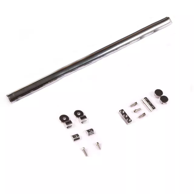 2ft-3ft Sliding Rail Track Bar for Barn Door Hardware Slider Kit - No Roller